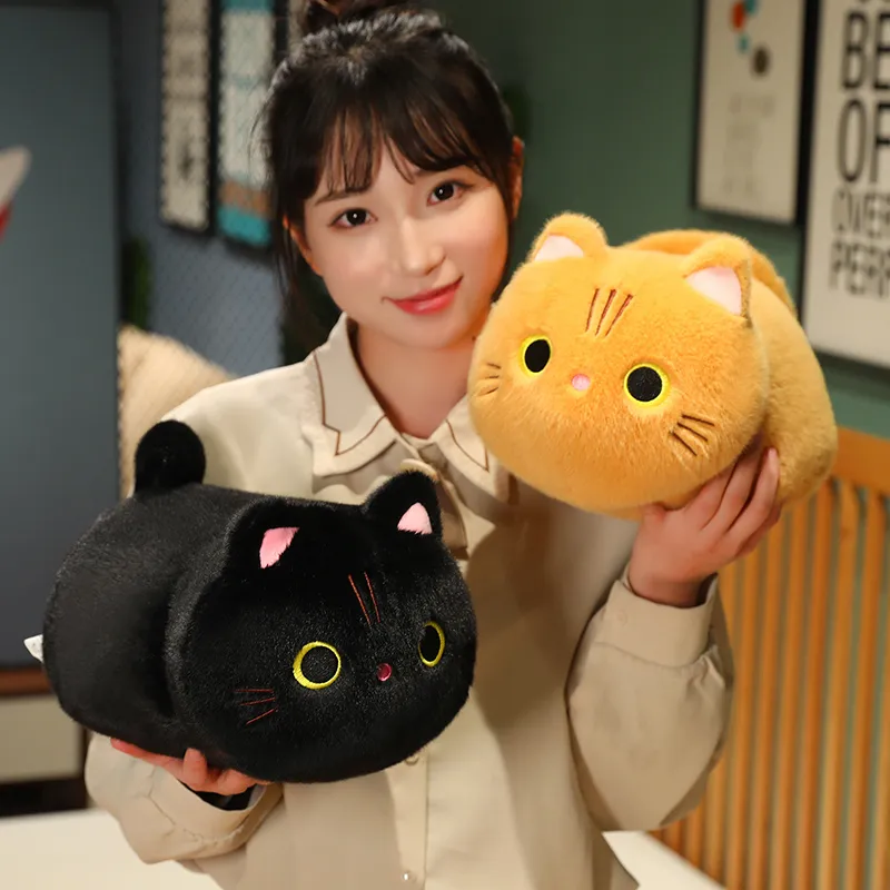 25-50CM Cartoon Kawaii Cat Stuffed Animal Plush Toy Lovely Cat Doll Children's Sleep Pillow Christmas Kawaii Decorative Gifts