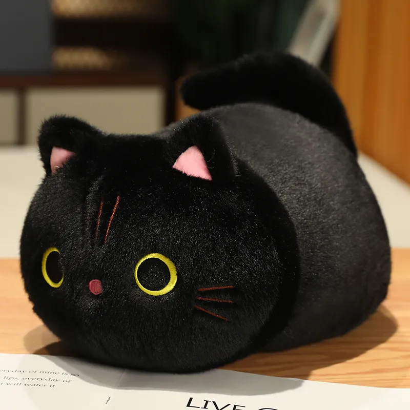 25-50CM Cartoon Kawaii Cat Stuffed Animal Plush Toy Lovely Cat Doll Children's Sleep Pillow Christmas Kawaii Decorative Gifts