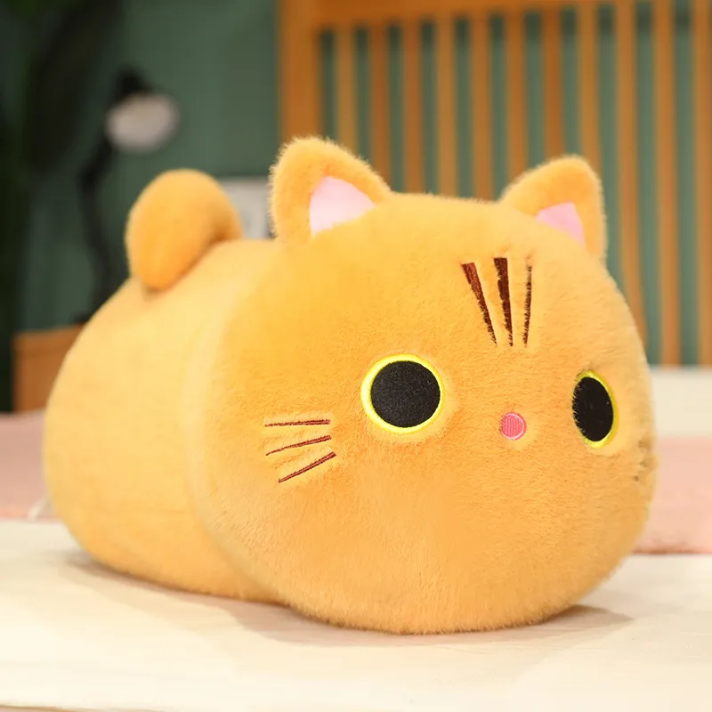 25-50CM Cartoon Kawaii Cat Stuffed Animal Plush Toy Lovely Cat Doll Children's Sleep Pillow Christmas Kawaii Decorative Gifts