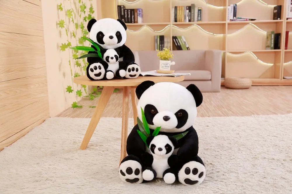 New Plush Panda Toys Cute Stuffed Animal Doll Mother And Son Toy Gift for Children Friends Girls  Home Decor Christmas Gift