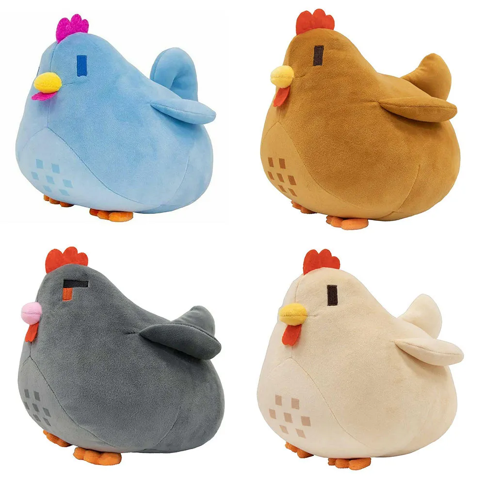 22cm Adorable Stardew Valley Chicken Plush Toys Soft Stuffed Animal Pillow Kids Toys Christmas Gifts Home Decoration