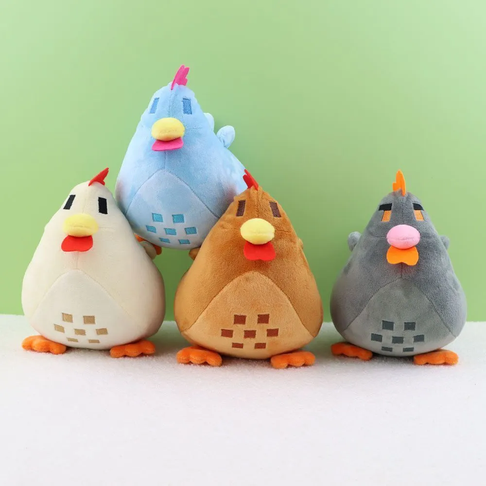 22cm Adorable Stardew Valley Chicken Plush Toys Soft Stuffed Animal Pillow Kids Toys Christmas Gifts Home Decoration