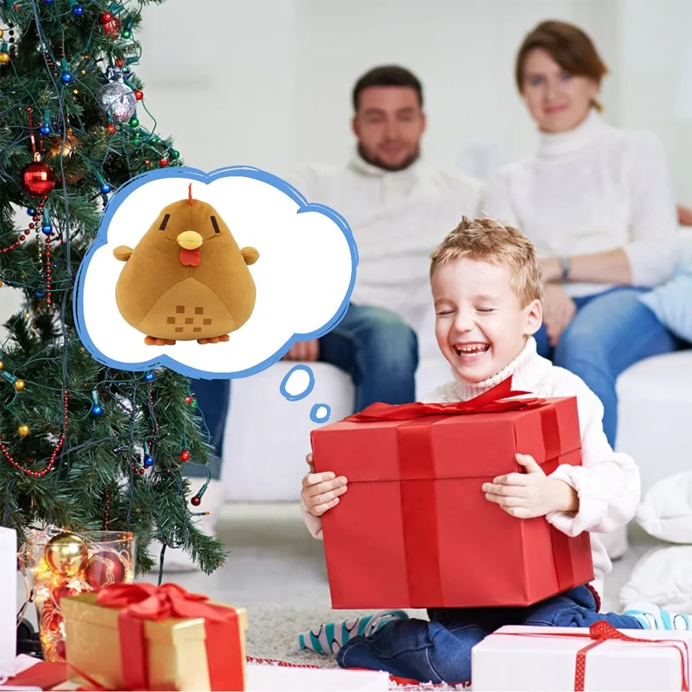 22cm Adorable Stardew Valley Chicken Plush Toys Soft Stuffed Animal Pillow Kids Toys Christmas Gifts Home Decoration