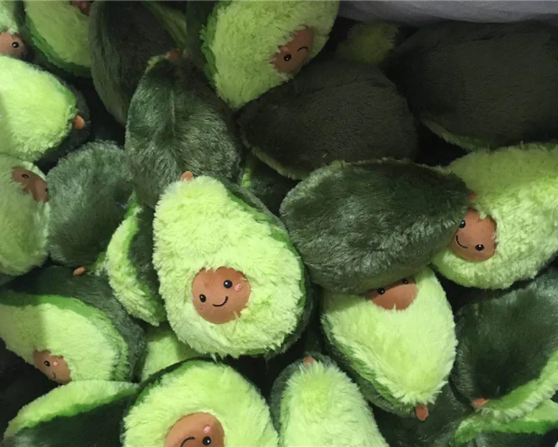 Cute Avocado Throw Pillow Plush doll Toy Decorative Fruit Cushion decor sofa home party Birthday gift funny stuffed fruit doll