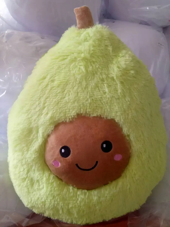 Cute Avocado Throw Pillow Plush doll Toy Decorative Fruit Cushion decor sofa home party Birthday gift funny stuffed fruit doll