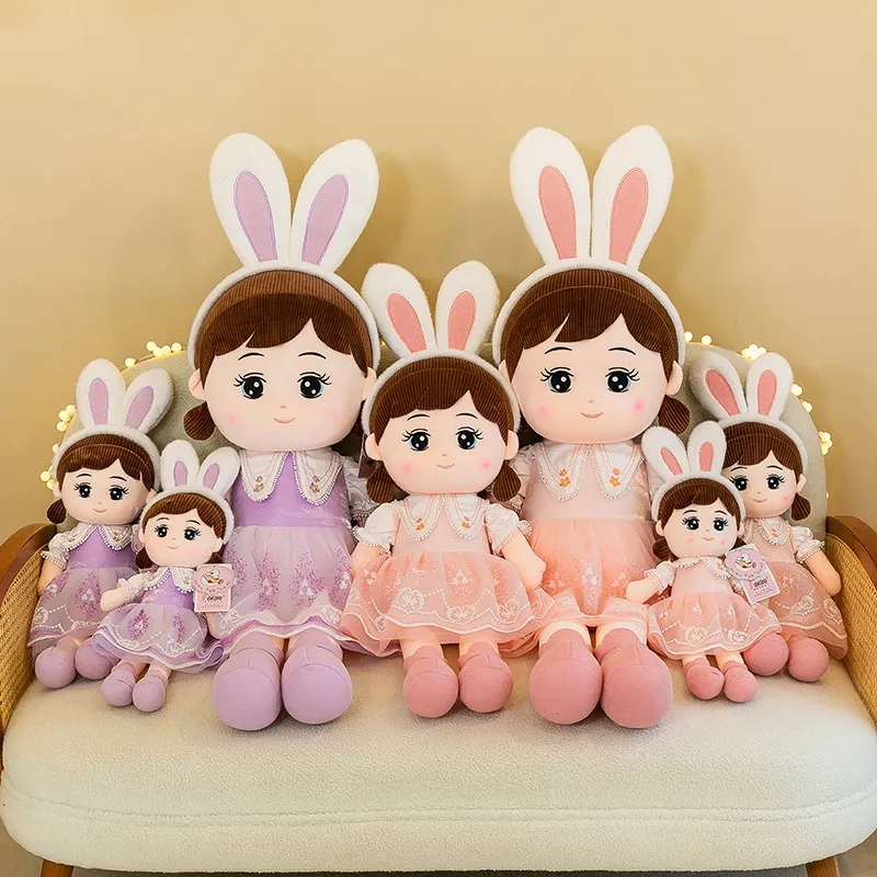 50-110cm Cute Nasha Angel Girl Plush Toy Lovely Stuffed Anime Figure Doll Wear Beautiful Dress Soft Toys For Girls Nice Gifts
