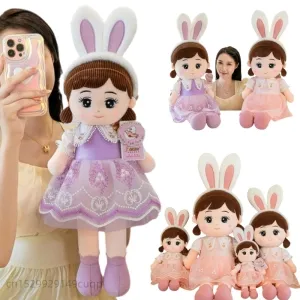 50-110cm Cute Nasha Angel Girl Plush Toy Lovely Stuffed Anime Figure Doll Wear Beautiful Dress Soft Toys For Girls Nice Gifts