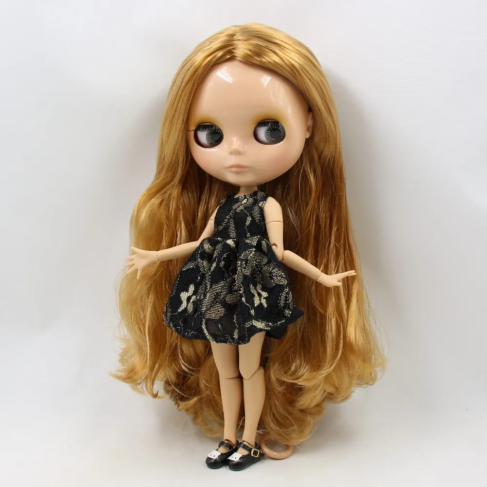 ICY DBS Blyth Doll 1/6 bjd toy joint body tan skin doll 30cm shiny face for DIY custom doll