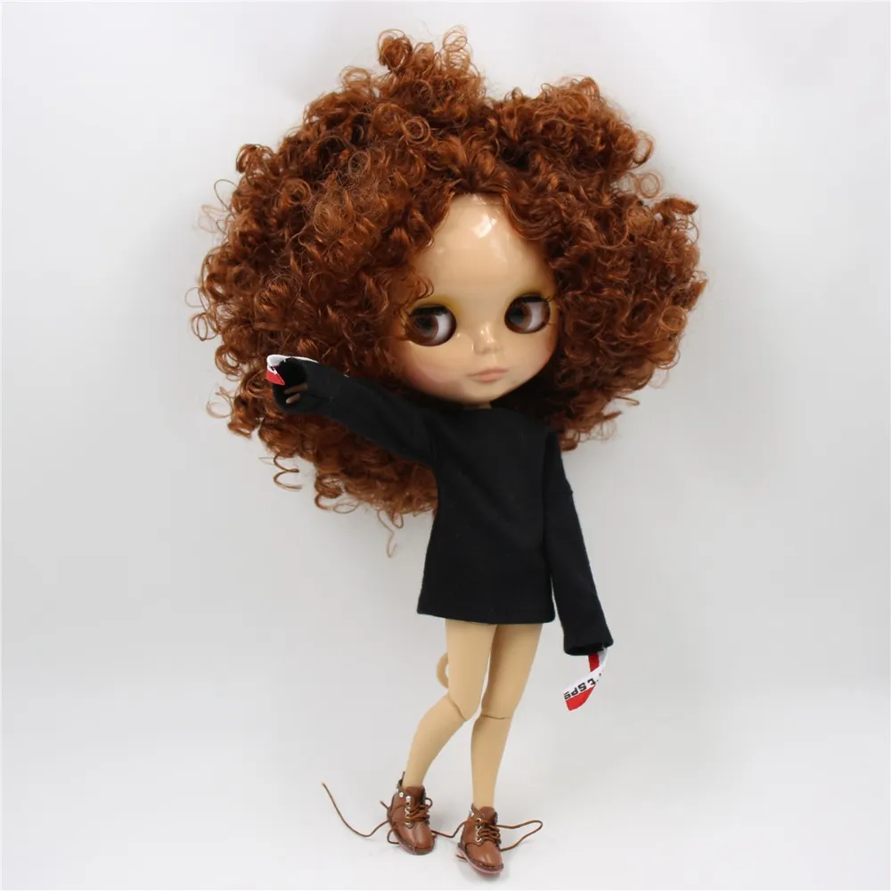 ICY DBS Blyth Doll 1/6 bjd toy joint body tan skin doll 30cm shiny face for DIY custom doll