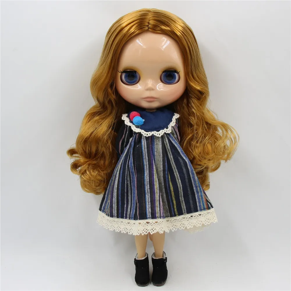 ICY DBS Blyth Doll 1/6 bjd toy joint body tan skin doll 30cm shiny face for DIY custom doll