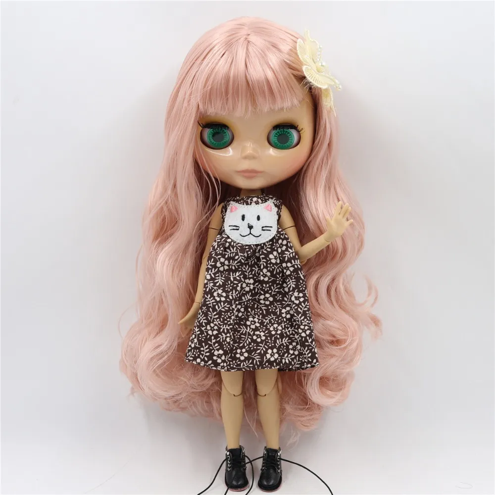 ICY DBS Blyth Doll 1/6 bjd toy joint body tan skin doll 30cm shiny face for DIY custom doll