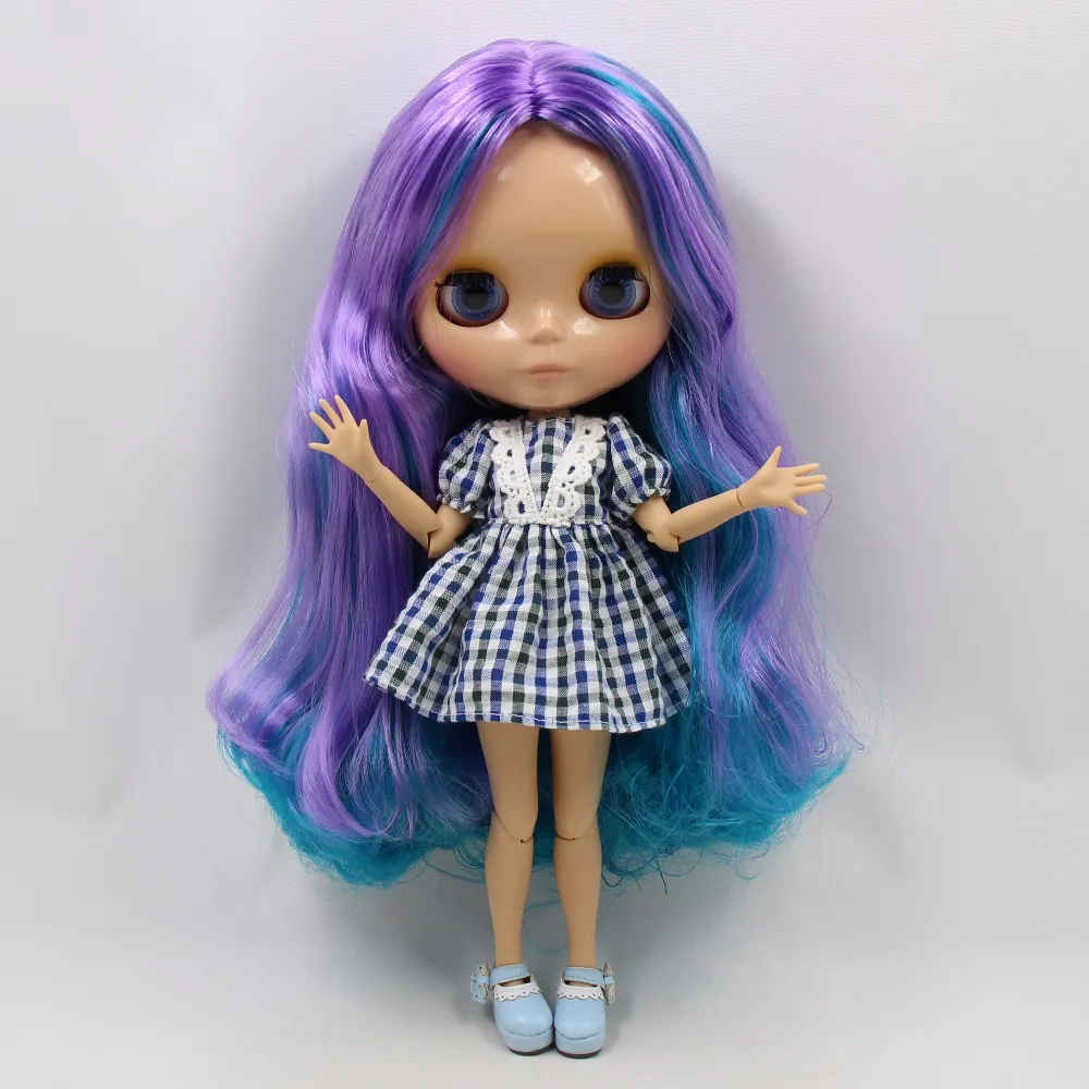 ICY DBS Blyth Doll 1/6 bjd toy joint body tan skin doll 30cm shiny face for DIY custom doll