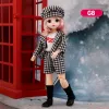 Bjd Dolls 30cm Anime Doll Full Set 1/6 Bjd DIY Toys For Kid Girls 23 Joint Movable Body With Skirt Hat Headdress Dress Up Kawaii
