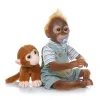 55CM Realistic Monkey Reborn Doll Soft Cloth Body Boy Girl Toddler Companion Playing House Toy Christmas New Year Gift