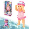 Swimming Doll Waterproof Doll with Movable Joint Battery Powered Detachable Suit Cute Realistic Doll Baby Doll Kids Bathroom Toy