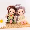 1pc Mini Cute Doll Girl Simulation Princess Costume Doll Model Random style Accompanies Doll With Movable Joints