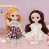 1pc Mini Cute Doll Girl Simulation Princess Costume Doll Model Random style Accompanies Doll With Movable Joints