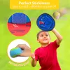 4Set Kids Sucker Sticky Ball Toy Outdoor Sports Catch Ball Game Set Throw And Catch Parent-Child Interactive Outdoor Toys
