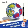 Standard Size 5 Size 4 Soccer Ball Professional Outdoors Sports Match Balls Training Seamless Football High Quality Pu Material