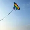 1.45m Colorful Butterfly Kite for Kids, Easy Steering & Stable Flight with String Line, Outdoor Sports Flying Toy