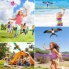 1Set Cartoon Butterfly & Eagle Kite for Kids - 164ft/50m String with Handle - Summer Outdoor Flying Kite Toy for Children
