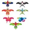 1Set Cartoon Butterfly & Eagle Kite for Kids - 164ft/50m String with Handle - Summer Outdoor Flying Kite Toy for Children