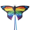 Colorful Butterfly Kite With 100M Handle Line Beautiful Butterfly 1.45M Kite Air Bounce Children's Kite Outdoor Sports Toys