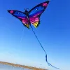 Colorful Butterfly Kite With 100M Handle Line Beautiful Butterfly 1.45M Kite Air Bounce Children's Kite Outdoor Sports Toys