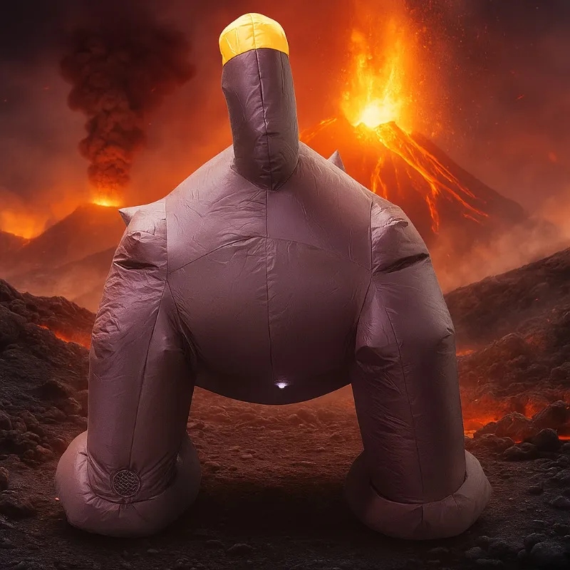 1.8M Inflatable Toys Black Cat Shakes Head Garden Party Ornament Built-in LED Lights Up Ghost Festival Yard Garden Lawn Indoor