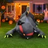 1.8M Inflatable Toys Black Cat Shakes Head Garden Party Ornament Built-in LED Lights Up Ghost Festival Yard Garden Lawn Indoor