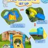Inflatable Bounce House with Blower for Kids 3-6 y/o, Jumping Castle with Slide, 112x63x67'' Toddlers Bouncer with Ball Pit, Bou