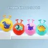45CM Cartoon Bouncing Jumping Ball with Handle PVC Children Outdoor Sports Inflatable Balls Beach Pool Toys for Kids Baby