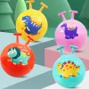 45CM Cartoon Bouncing Jumping Ball with Handle PVC Children Outdoor Sports Inflatable Balls Beach Pool Toys for Kids Baby