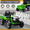 Joyracer 24 Volts Ride on Toys Vehicle w/Remote Control, 2 Seater Powered Ride on Tractor Truck, Electric Car for Kids 2-6 Gifts