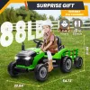 Joyracer 24 Volts Ride on Toys Vehicle w/Remote Control, 2 Seater Powered Ride on Tractor Truck, Electric Car for Kids 2-6 Gifts