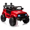 12V Kids Ride On Truck with Remote Control Spring Suspension Bluetooth Connectivity and Led Lights Ride On Toys for 3-6 yrs