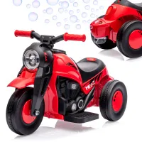 Ride on Motorbike Car, Hetoy 6V Battery Powered Electric Motorcycle 1.9 MPH Speed w/LED Headlights,Music, Pedal, Forward/Reserve