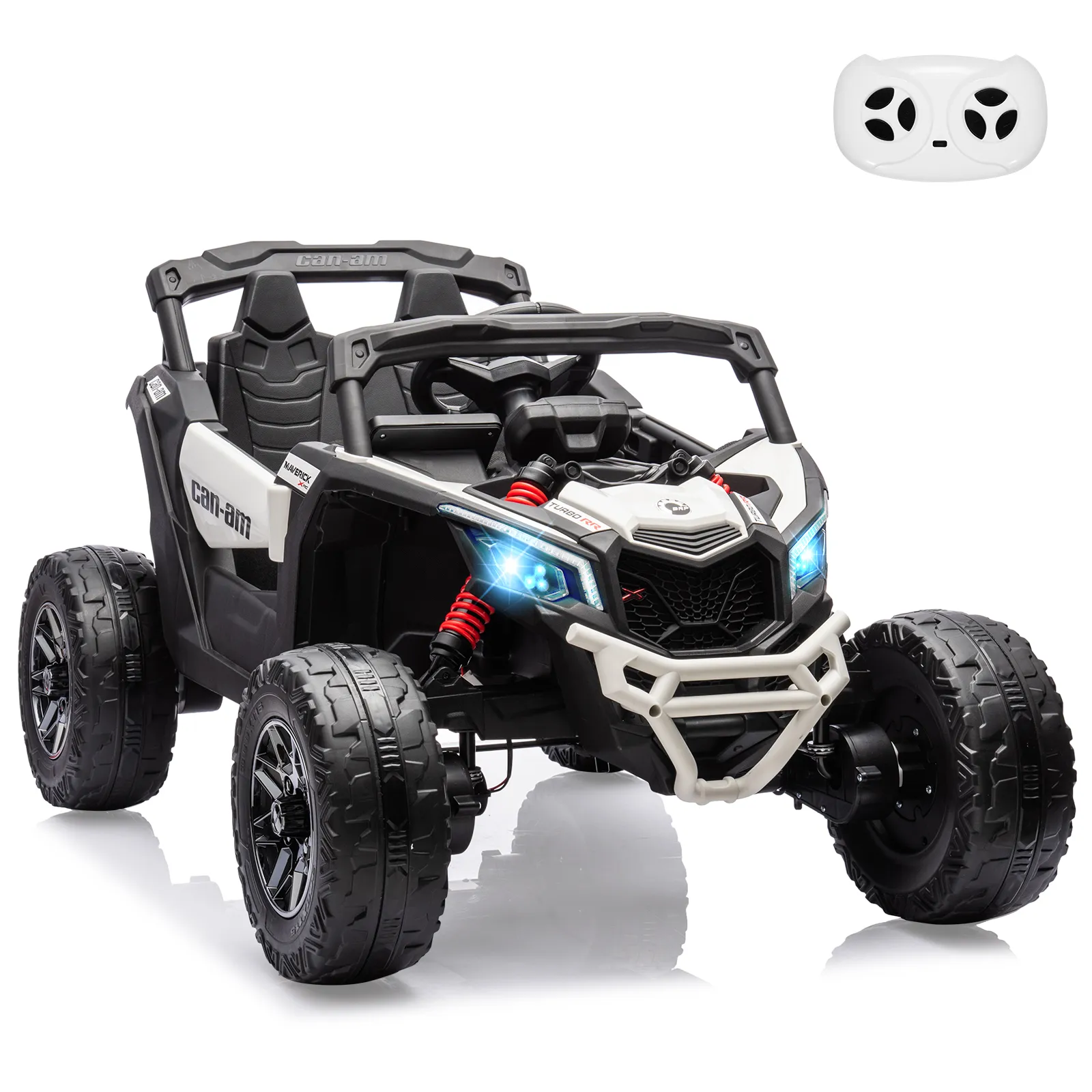 Kids UTV, Electric Ride on UTV Car, Licensed Can-Am Electric Off-Road Car, Ride On Truck Car w/Remote Control, Large Seat