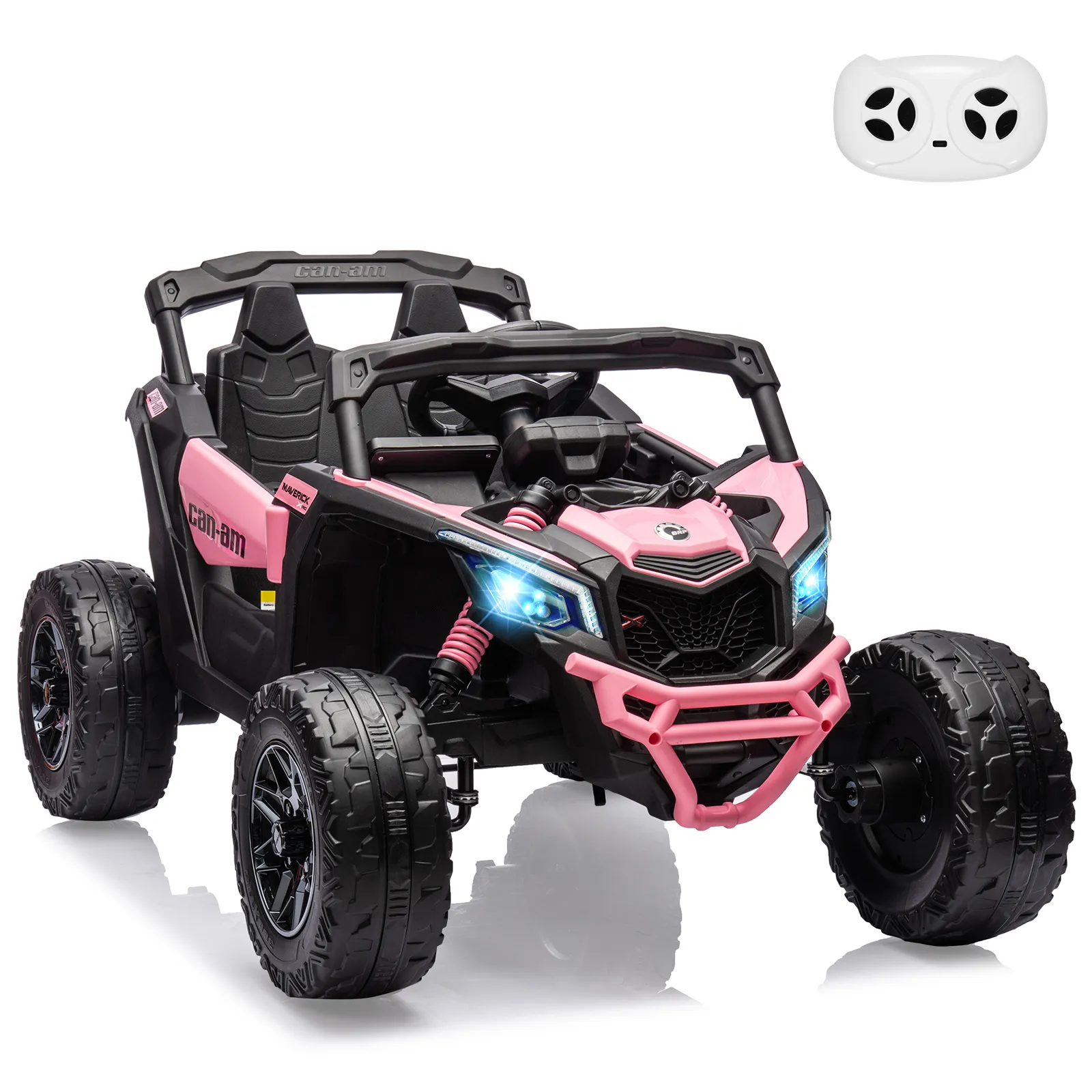 Kids UTV, Electric Ride on UTV Car, Licensed Can-Am Electric Off-Road Car, Ride On Truck Car w/Remote Control, Large Seat