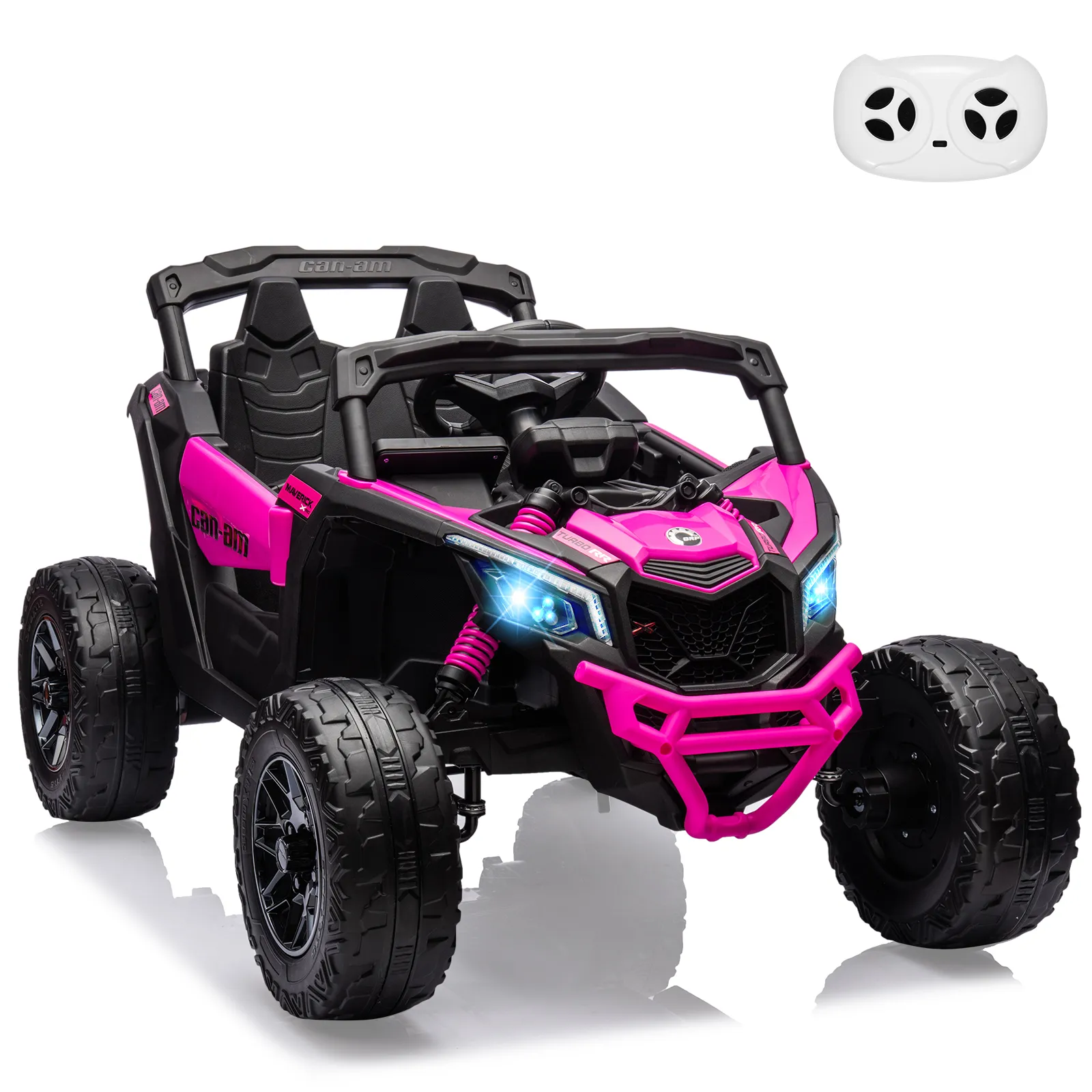 Kids UTV, Electric Ride on UTV Car, Licensed Can-Am Electric Off-Road Car, Ride On Truck Car w/Remote Control, Large Seat