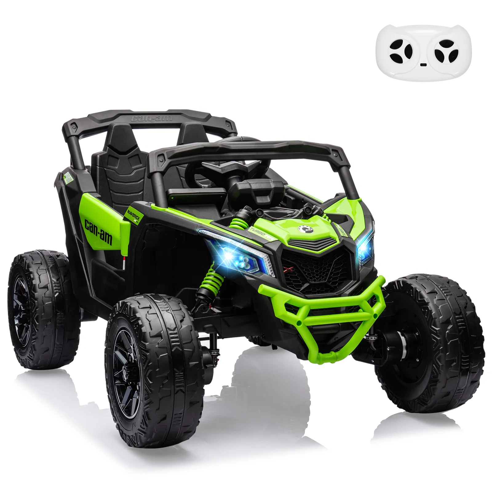 Kids UTV, Electric Ride on UTV Car, Licensed Can-Am Electric Off-Road Car, Ride On Truck Car w/Remote Control, Large Seat