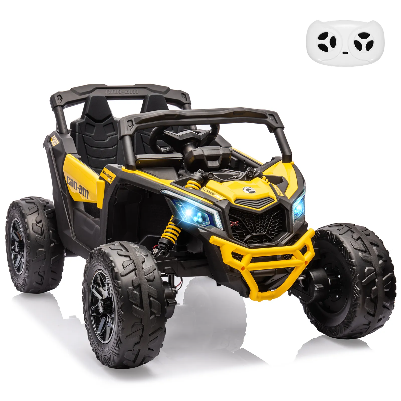 Kids UTV, Electric Ride on UTV Car, Licensed Can-Am Electric Off-Road Car, Ride On Truck Car w/Remote Control, Large Seat