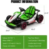 24V Go Kart for Kids 6+ Ride On Drift Kart with 200W*2 Extra Powerful Motors 8.1MPH High Speed Drifting with Music Horn