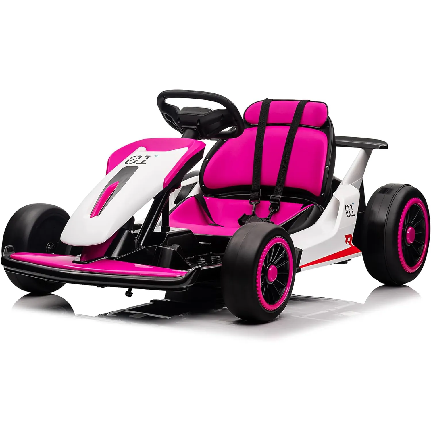 24V Go Kart for Kids 6+ Ride On Drift Kart with 200W*2 Extra Powerful Motors 8.1MPH High Speed Drifting with Music Horn