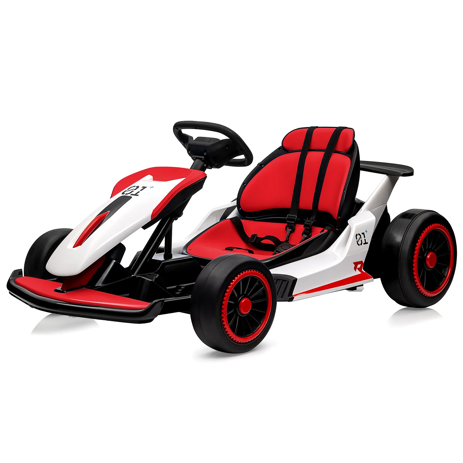 24V Go Kart for Kids 6+ Ride On Drift Kart with 200W*2 Extra Powerful Motors 8.1MPH High Speed Drifting with Music Horn