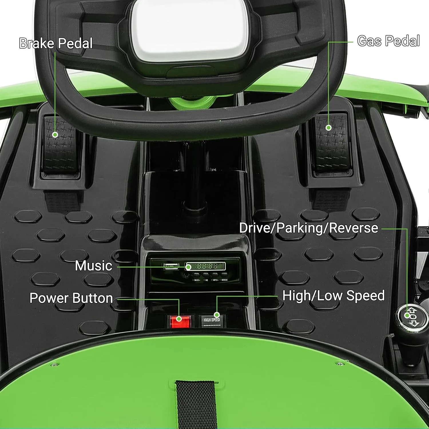 24V Go Kart for Kids 6+ Ride On Drift Kart with 200W*2 Extra Powerful Motors 8.1MPH High Speed Drifting with Music Horn