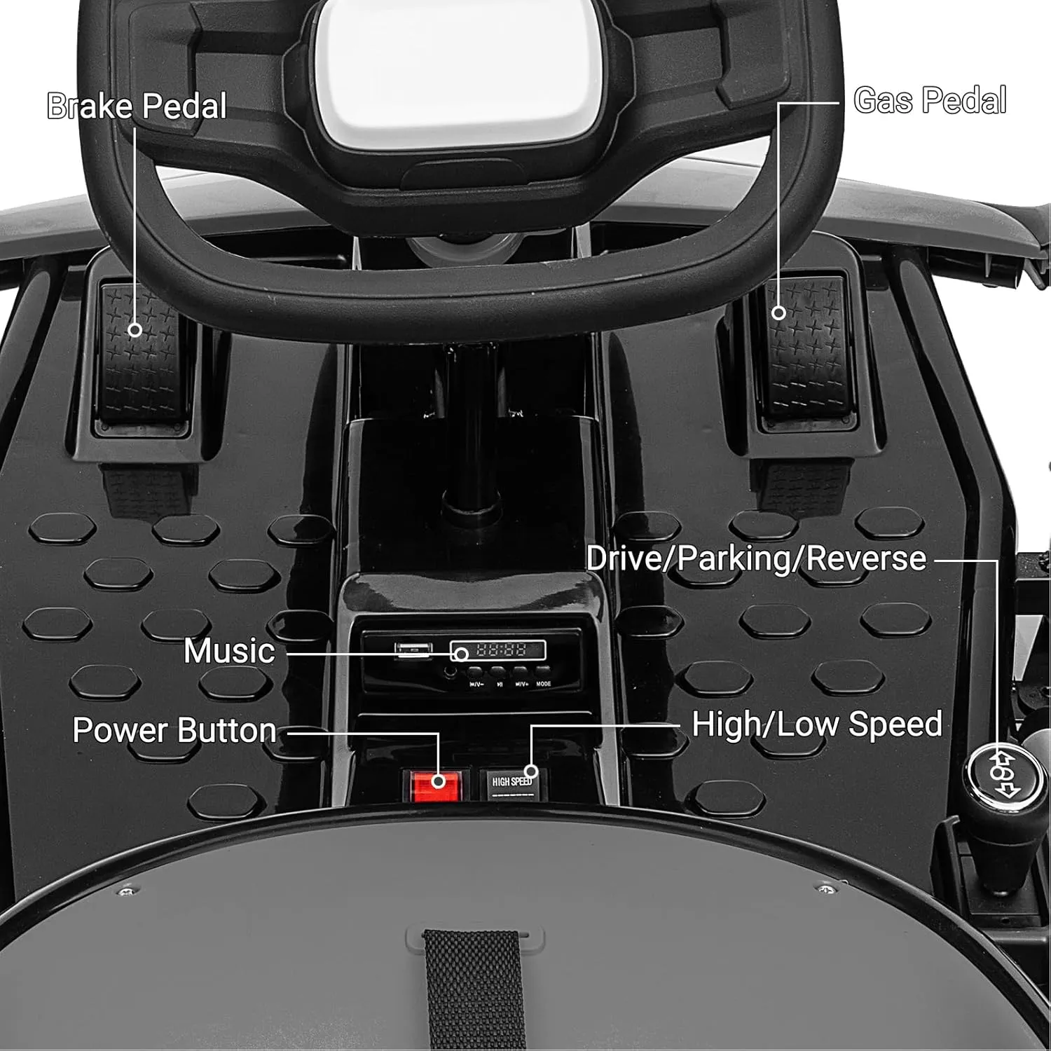 24V Go Kart for Kids 6+ Ride On Drift Kart with 200W*2 Extra Powerful Motors 8.1MPH High Speed Drifting with Music Horn