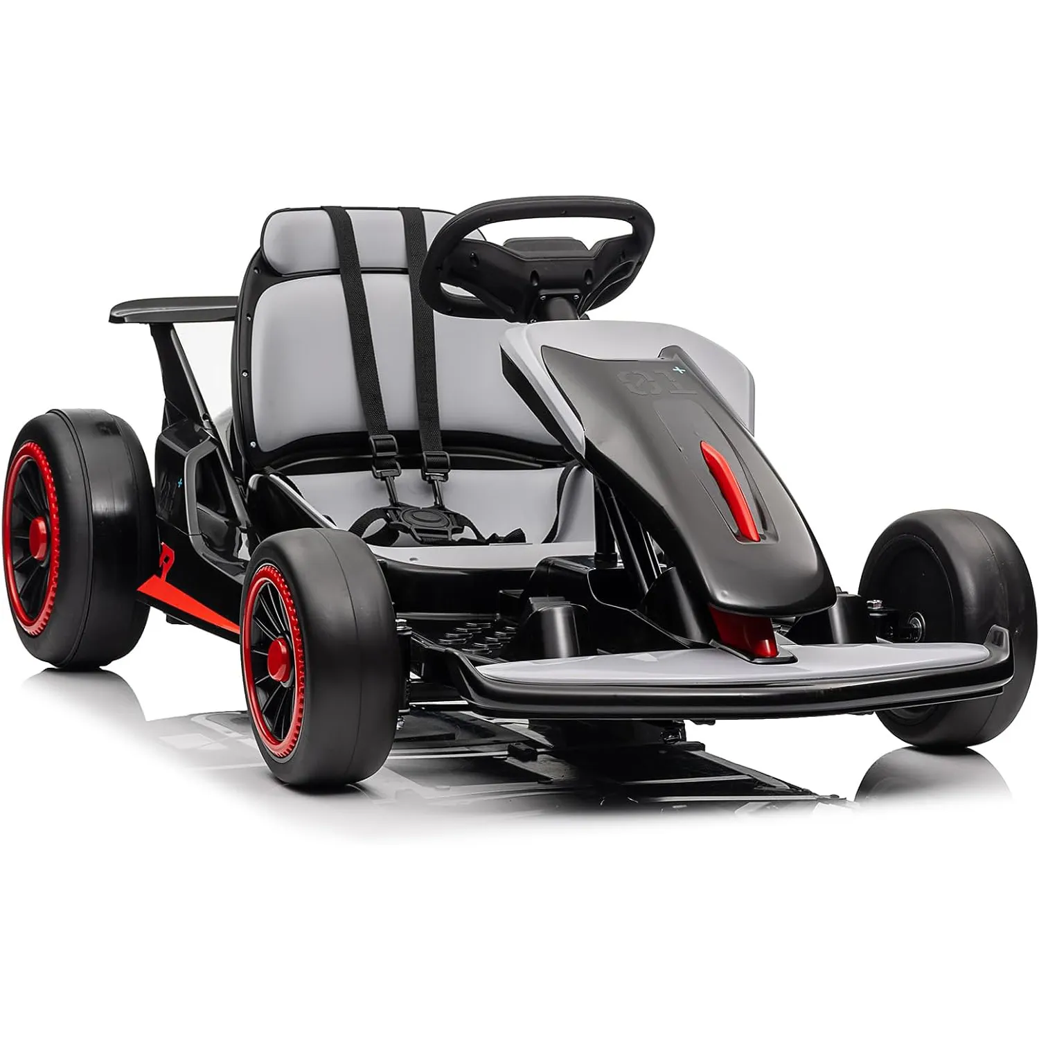 24V Go Kart for Kids 6+ Ride On Drift Kart with 200W*2 Extra Powerful Motors 8.1MPH High Speed Drifting with Music Horn