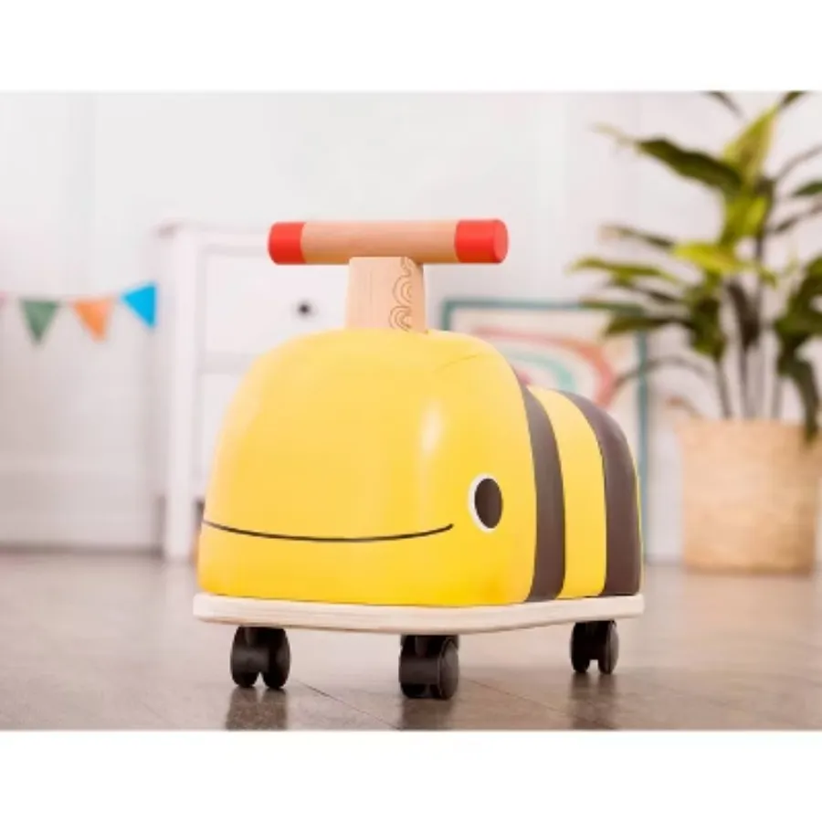 Wooden Bee Ride-On Toy, ride on toys ,bee ride-on is made from natural wood
