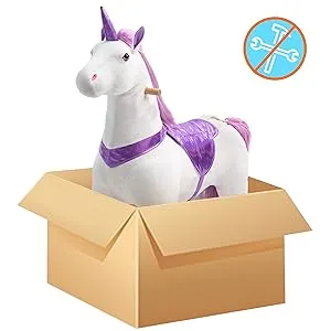 Ride on Unicorn Toy for Kids 4 to 9 Years, Unicorn Ride on Toy  No Battery or Electricity, Max Load 165 LBS